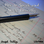Cover of How to Speak and Write Correctly