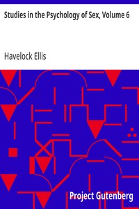 Cover of Studies in the Psychology of Sex, Volume 6
