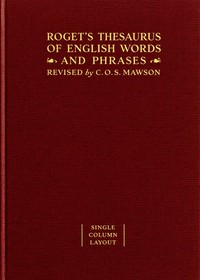 Cover of Roget's Thesaurus