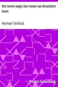 Cover of Het ivoren aapje: Een roman van Brusselsch leven