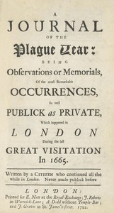 Cover of A Journal of the Plague Year